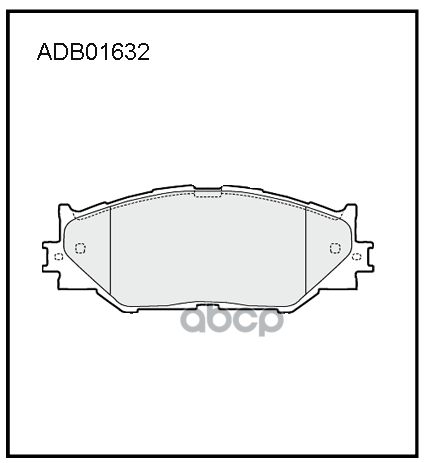 Колодки Тормозные Дисковые | Перед | ALLIED NIPPON арт. ADB01632