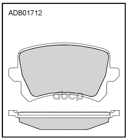 Колодки тормозные задние VW Golf V 03-09 / VW Passat B6  B7 / VW Tiguan 07-18 / Haval F7x 19->  M6 P ALLIED NIPPON арт. adb01712