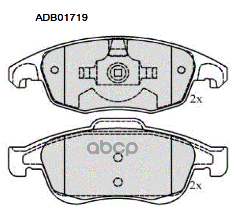 Колодки тормозные передние Peugeot 5008 09-17 / Peugeot Partner 96-> / Citroen Berlingo 08-> / Citro ALLIED NIPPON арт. adb01719