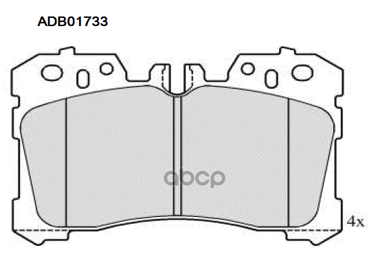Колодки Тормозные Дисковые | Перед | ALLIED NIPPON арт. ADB01733