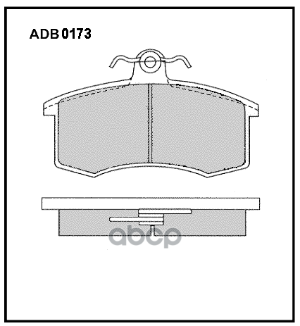 Колодки торм. передние LADA ALLIED NIPPON арт. adb0173