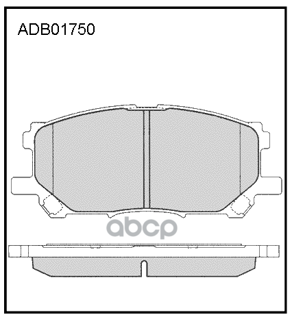 Колодки тормозные передние Lexus RX 03-08 / Toyota Harrier 03-13  Highlander 00-07 ALLIED NIPPON арт. adb01750