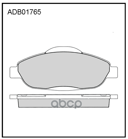 Колодки торм. передние PEUGEOT ALLIED NIPPON арт. adb01765