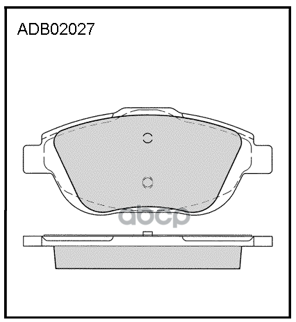 Колодки тормозные передние Citroen C3 II 09-16  C4 14-> / Peugeot 2008 I  II ALLIED NIPPON арт. adb02027