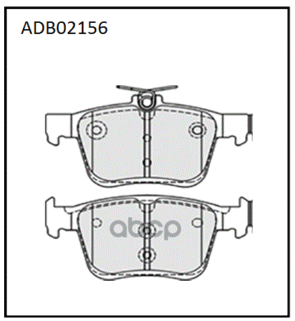Колодки тормозные задние VW Arteon 17->   Golf VII 12->  Passat B8 14->  Tiguan 07-> / Skoda Karoq 1 ALLIED NIPPON арт. adb02156