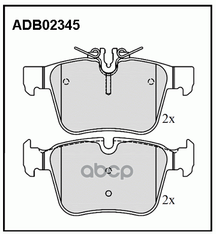 Колодки Тормозные | Зад | ALLIED NIPPON арт. ADB02345