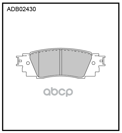Колодки тормозные задние Toyota Camry (V7) 17-> / Toyota RAV4 V 18-> / Lexus ES  UX  RX 15-17 ALLIED NIPPON арт. adb02430