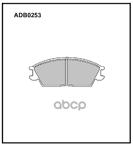 Колодки Тормозные Дисковые | Перед | ALLIED NIPPON арт. ADB0253
