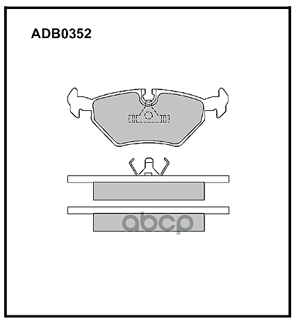 Колодки торм. задние BMW 3 ALLIED NIPPON арт. adb0352