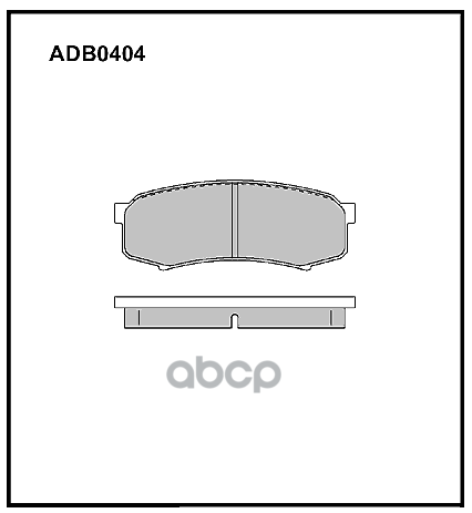 Колодки торм. задние TOYOTA/LEXUS/MITSUBISHI ALLIED NIPPON арт. adb0404