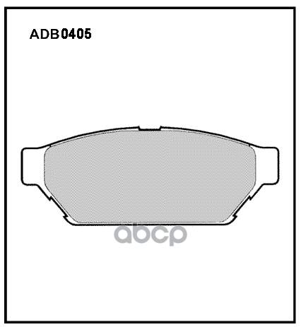 Колодки Тормозные Дисковые | Зад | ALLIED NIPPON арт. ADB0405