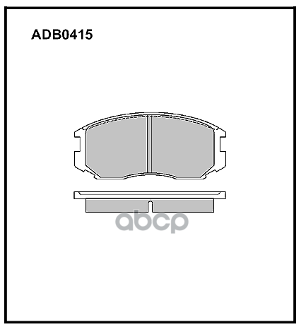 Колодки тормозные передние Daihatsu Terios 05-> / Toyota Cami  Rush ALLIED NIPPON арт. adb0415