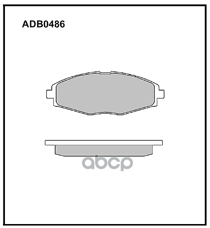 Колодки дисковые тормозные передние CHERY QQ ALLIED NIPPON арт. adb0486