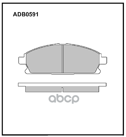 Колодки тормозные передние Nissan X-Trail (T30) 01-13 / Infiniti QX4 97-03 / Acura MDX 06-> ALLIED NIPPON арт. adb0591