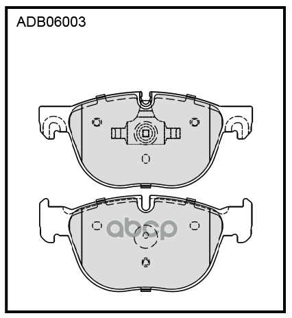Колодки тормозные передние BMW X5 (E70) 06-13  (F15) 13-18 / BMW X6 (E71  E72) 07-14  X6 (F16) 14-19 ALLIED NIPPON арт. adb06003