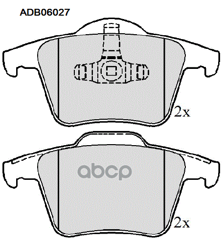 Колодки тормозные задние Volvo XC90 I 02-14 ALLIED NIPPON арт. adb06027