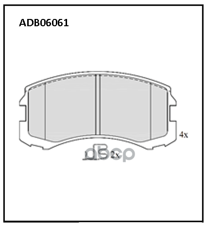 Колодки Тормозные | Перед | ALLIED NIPPON арт. ADB06061