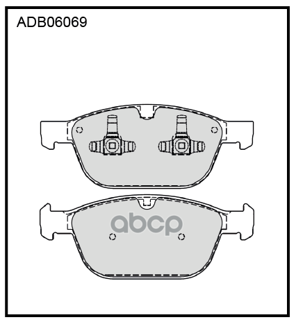 Колодки тормозные задние Volvo XC60 I 08-17  XC90 I 02-14 ALLIED NIPPON арт. adb06069