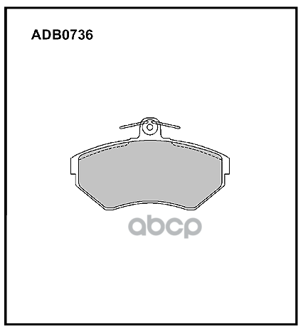 Колодки тормозные передние VW Passat B5 96-00 / Audi A4 94-01  A4 B6 00-04 ALLIED NIPPON арт. adb0736