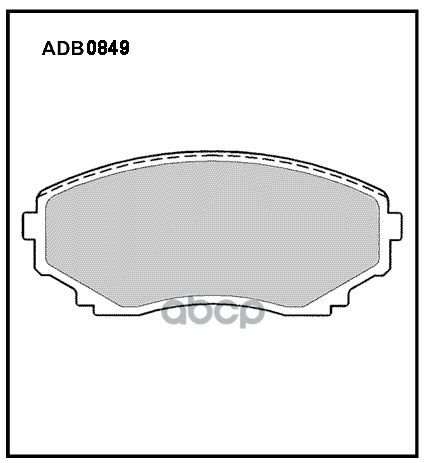 Колодки торм. передние MAZDA Bongo 06.99-11.04 ALLIED NIPPON арт. adb0849