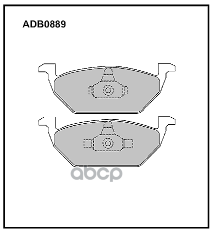 Колодки торм. передние VAG ALLIED NIPPON арт. adb0889