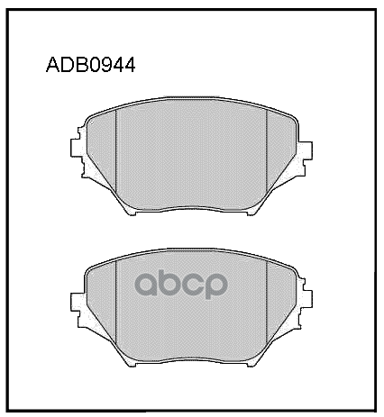 Колодки тормозные передние Toyota RAV4 I 94-00  II 00-05 ALLIED NIPPON арт. adb0944