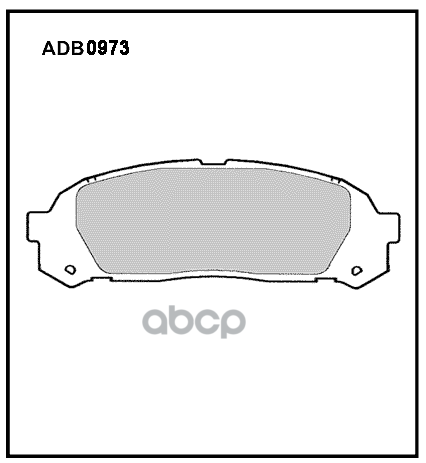 Колодки задние TOYOTA Mark II/Chaser/Cresta ALLIED NIPPON ADB 0973 ALLIED NIPPON арт. ADB 0973
