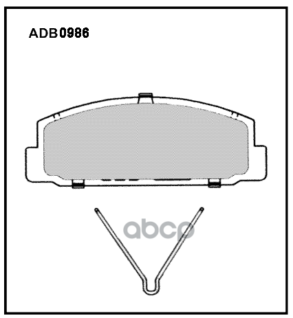 Колодки Тормозные Дисковые | Зад | ALLIED NIPPON арт. ADB0986