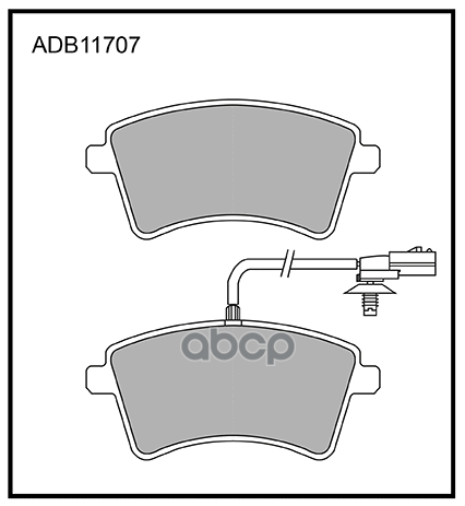 Колодки Тормозные Дисковые | Перед | ALLIED NIPPON арт. ADB11707