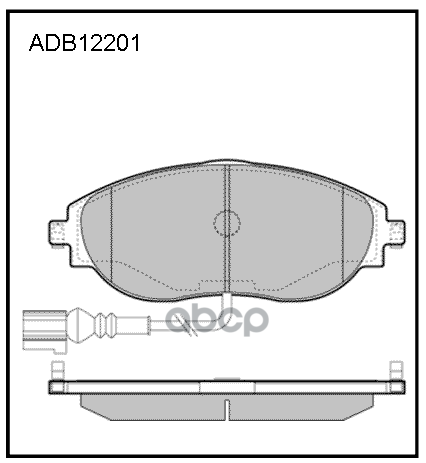 Колодки тормозные передние VW Arteon 17->  Golf VII 12->  Passat B7/B8  Tiguan 16-> / Skoda Kodiaq I ALLIED NIPPON арт. adb12201