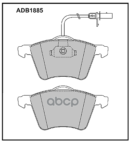 Колодки торм. передние FORD GALAXY I (WGR)  03/95 - 05/06 GALAXY MK I VAN (WGR)  03/95 - 05/06 VW SH ALLIED NIPPON арт. adb1885