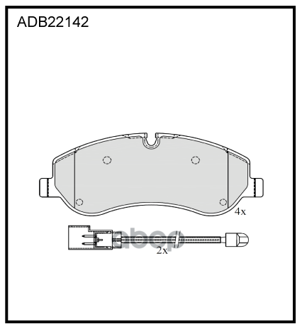 Колодки Торм. Передние Ford ALLIED NIPPON арт. adb22142