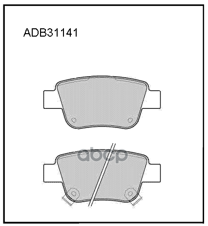 Колодки тормозные задние Toyota Avensis 03-08 / Toyota Corolla 04-09 ALLIED NIPPON арт. adb31141