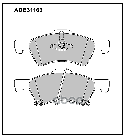 Колодки Торм. Передние Chrysler Dodge Town & Country 10.00 - 08.07  Caravan (Rg) 02.00 - 12.07  Chry ALLIED NIPPON арт. adb31163