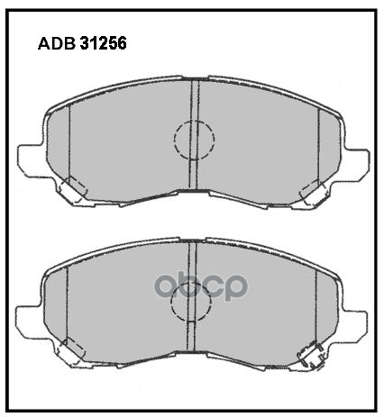 Колодки торм. передние MITSUBISHI Galant/Lancer/Space Runner/Airtek ALLIED NIPPON арт. adb31256