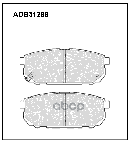 Колодки тормозные задние Kia Sorento I (JC) 02-> ALLIED NIPPON арт. adb31288