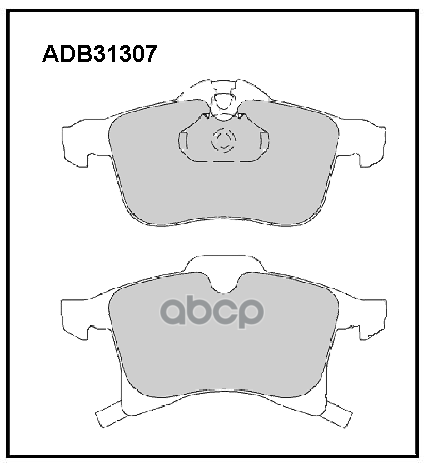 Колодки тормозные передние Opel Astra H 04-14 / Opel Combo 01-12  Zafira 05-15 ALLIED NIPPON арт. adb31307