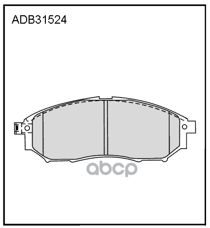 Колодки тормозные передние Nissan Qashqai 07-13 / Nissan Pathfinder III (R51) 05-14  Murano I  II(Z5 ALLIED NIPPON арт. adb31524