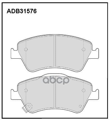 Колодки торм. передние TOYOTA Auris 2006-2015 ALLIED NIPPON арт. adb31576