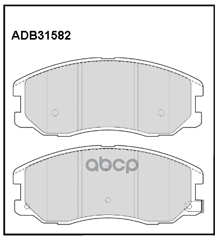 Колодки тормозные передние Opel Antara A 06-15 / Chevrolet Captiva 06-18 ALLIED NIPPON арт. adb31582