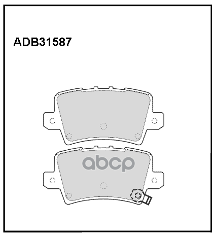 Колодки тормозные задние Honda Civic IX 12->  Civic VIII 05-> ALLIED NIPPON арт. adb31587