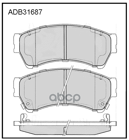Колодки тормозные передние Mazda 6 07-13 ALLIED NIPPON арт. adb31687