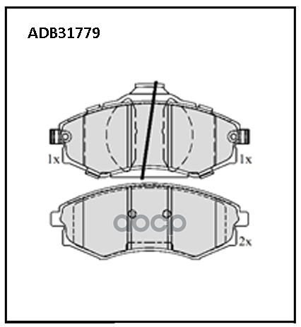 Колодки Тормозные | Перед | ALLIED NIPPON арт. ADB31779