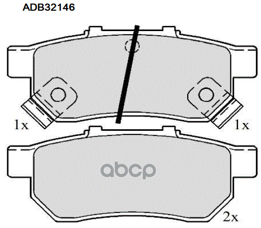 Колодки Тормозные Дисковые | Зад | ALLIED NIPPON арт. ADB32146