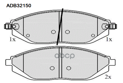 Колодки Тормозные Дисковые | Перед | ALLIED NIPPON арт. ADB32150