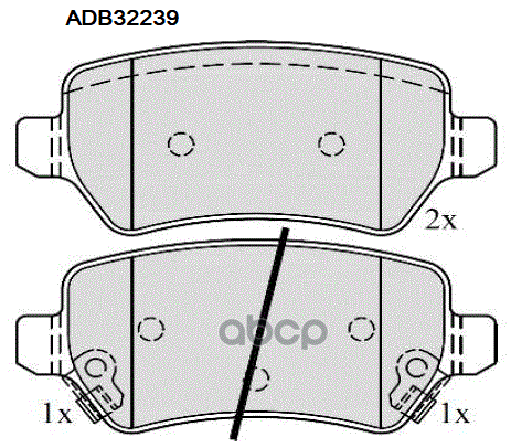 Колодки тормозные задние Kia Ceed 12->  Pro Ceed 13-> ALLIED NIPPON арт. adb32239