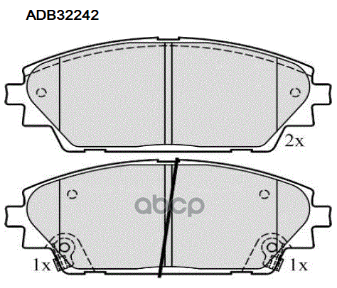 Колодки тормозные передние Mazda 3 13->  CX-3 15-> ALLIED NIPPON арт. adb32242