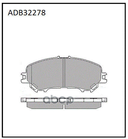 Колодки тормозные передние Nissan Qashqai II 13->  X-Trail 07-14  13-> / Renault Koleos  Kadjar 15-> ALLIED NIPPON арт. adb32278