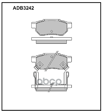 Колодки Тормозные Дисковые | Зад | ALLIED NIPPON арт. ADB3242
