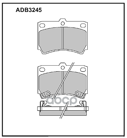 Колодки Тормозные Дисковые | Перед | ALLIED NIPPON арт. ADB3245